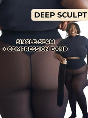 Sheer Illusion Fleece-Lined Tights
