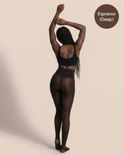 Sheer Illusion Fleece-Lined Tights